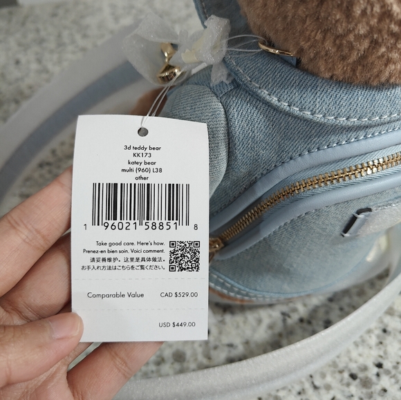 Kate Spade Denim Katey Bear Crossbody - Picture 9 of 9